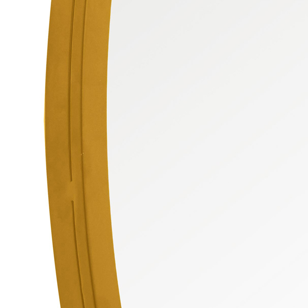 MirrorOutlet The Circulus Gold Flat Bottom Circular Outdoor Garden Wall Mirror 105 x 100cm Image 5