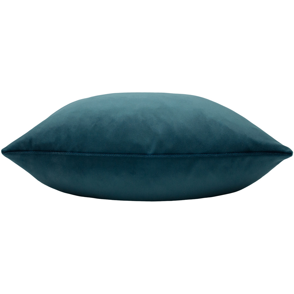 Paoletti Sunningdale Kingfisher Square Velvet Cushion Image 2