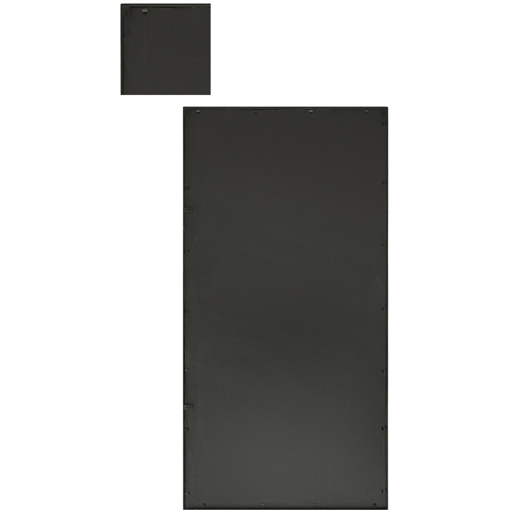 MirrorOutlet The Tabula Black Metal Window Outdoor Garden Wall Mirror 160 x 80cm Image 4