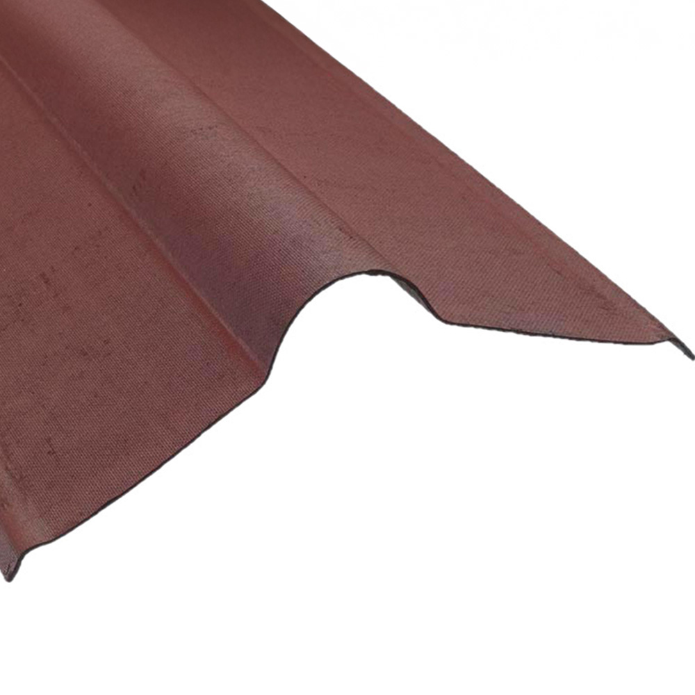 Coroline Red Bitumen Sheet Ridge 1000 x 1000mm Image 2