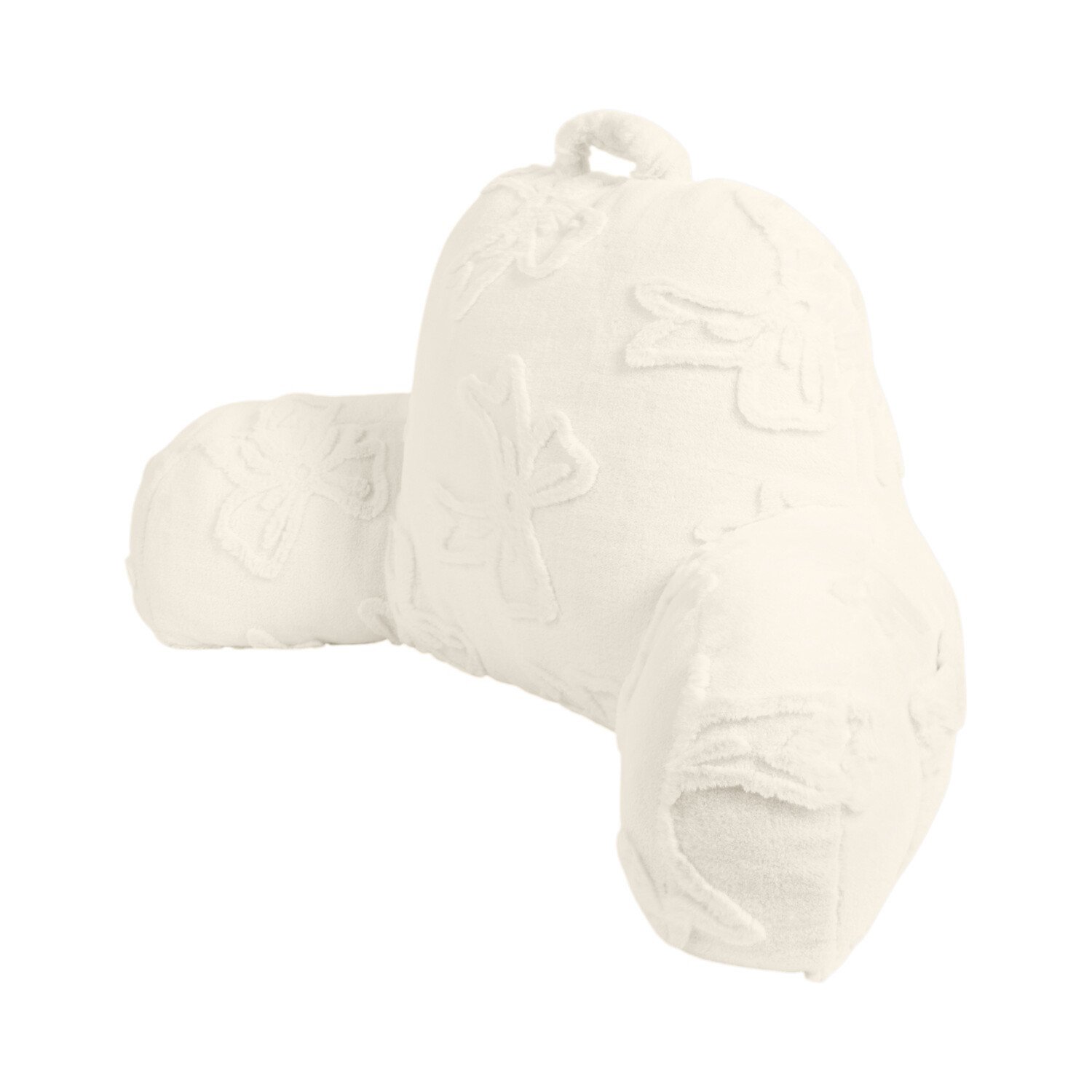 Bow Faux Fur Cuddle Chair Natural Image 4