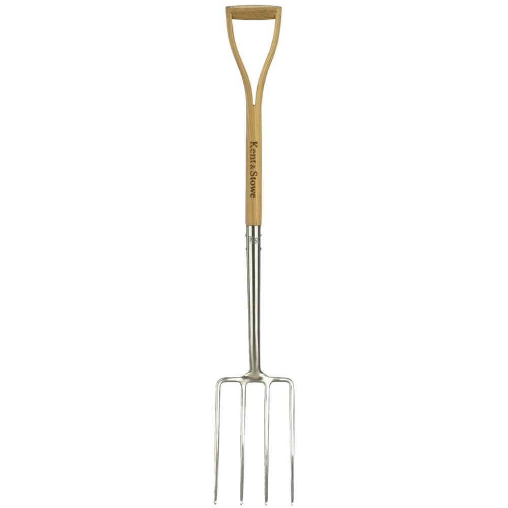 Kent & Stowe Stainless Steel Digging Fork Image 1
