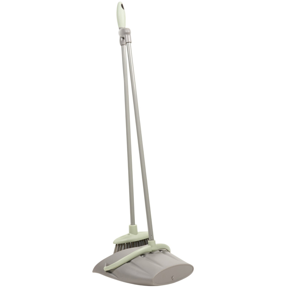 My Home Sage Long Handle Dustpan and Brush Image 4