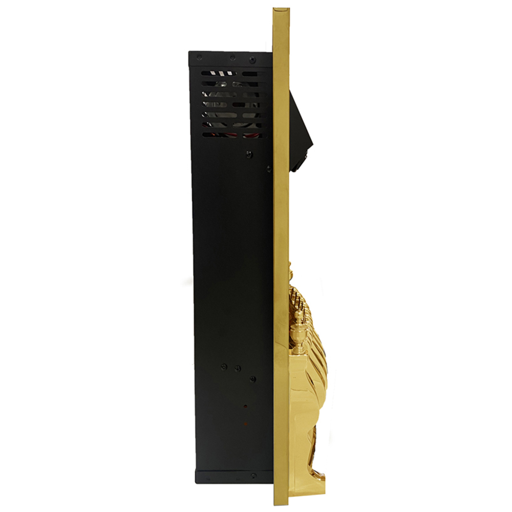 Be Modern Bayden Brass Electric Fireplace Suite with Remote 16 inch Image 3
