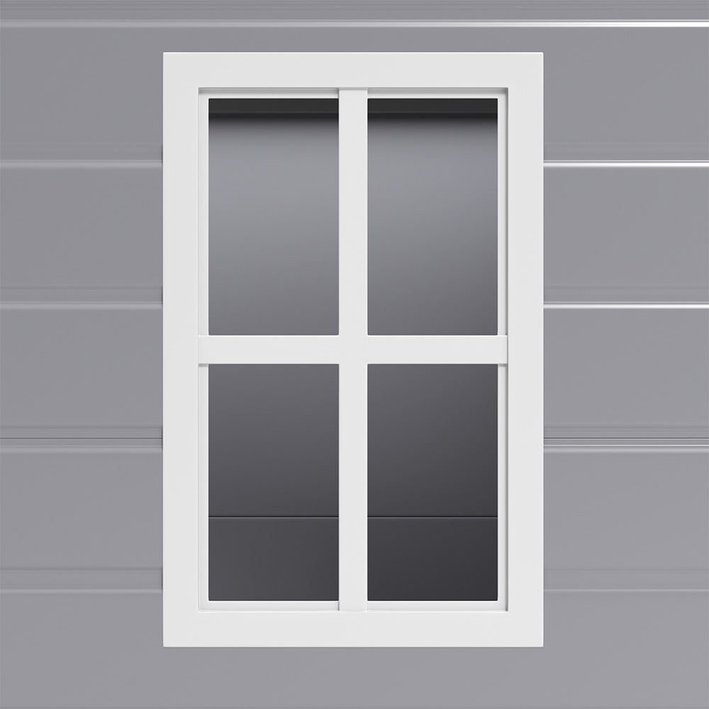 Living and Home 5 x 3ft Grey Waterproof Outdoor Storage Shed Image 5