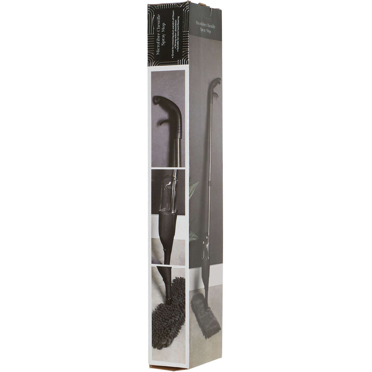Microfibre Chenille Spray Mop - Black Image 3