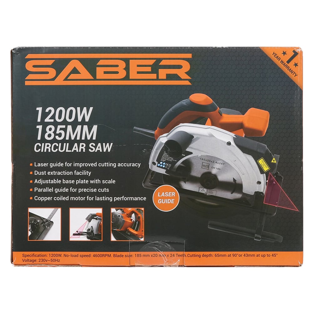 Saber Circular Saw 1200W Image 4
