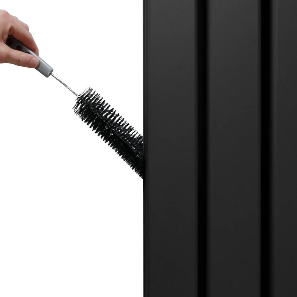 Monster Shop 8092BTU Black Flat Panel Mirror Radiator 1800 x 565mm Image 5