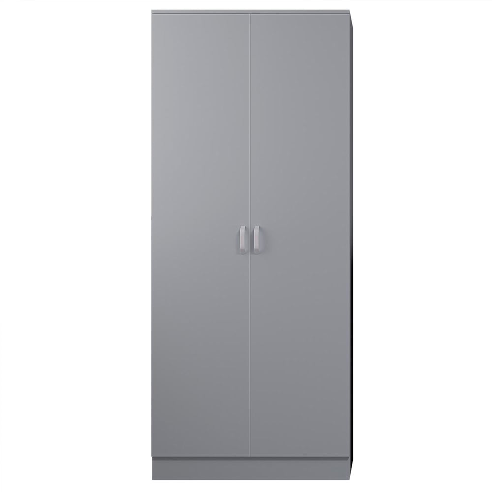 FWStyle Tunis 2 Door Matt Grey Wardrobe Image 3