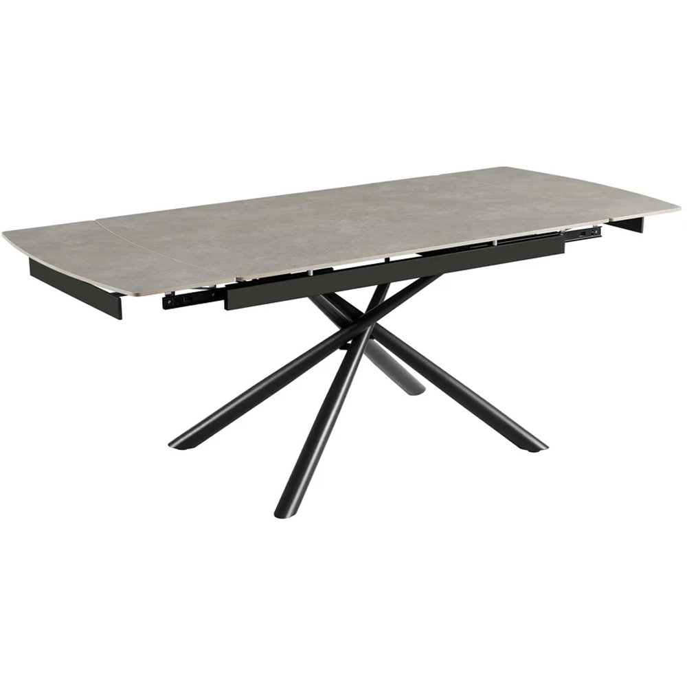 DS Living Kairo 6 Seater Extendable Dining Table Grey Concrete Image 2