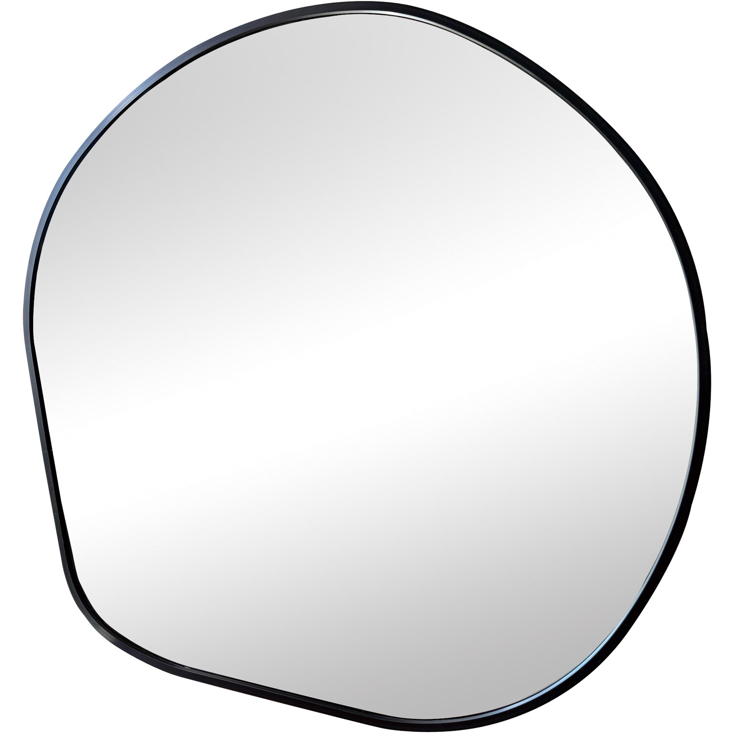 Black Framed Organic Mirror Black Image 3