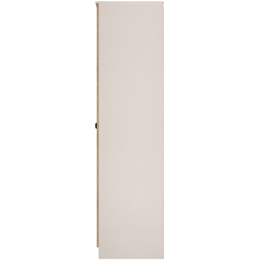Crowndale Bora 2 Door Gold Oak and Kashmir Tall Double Wardrobe Image 3