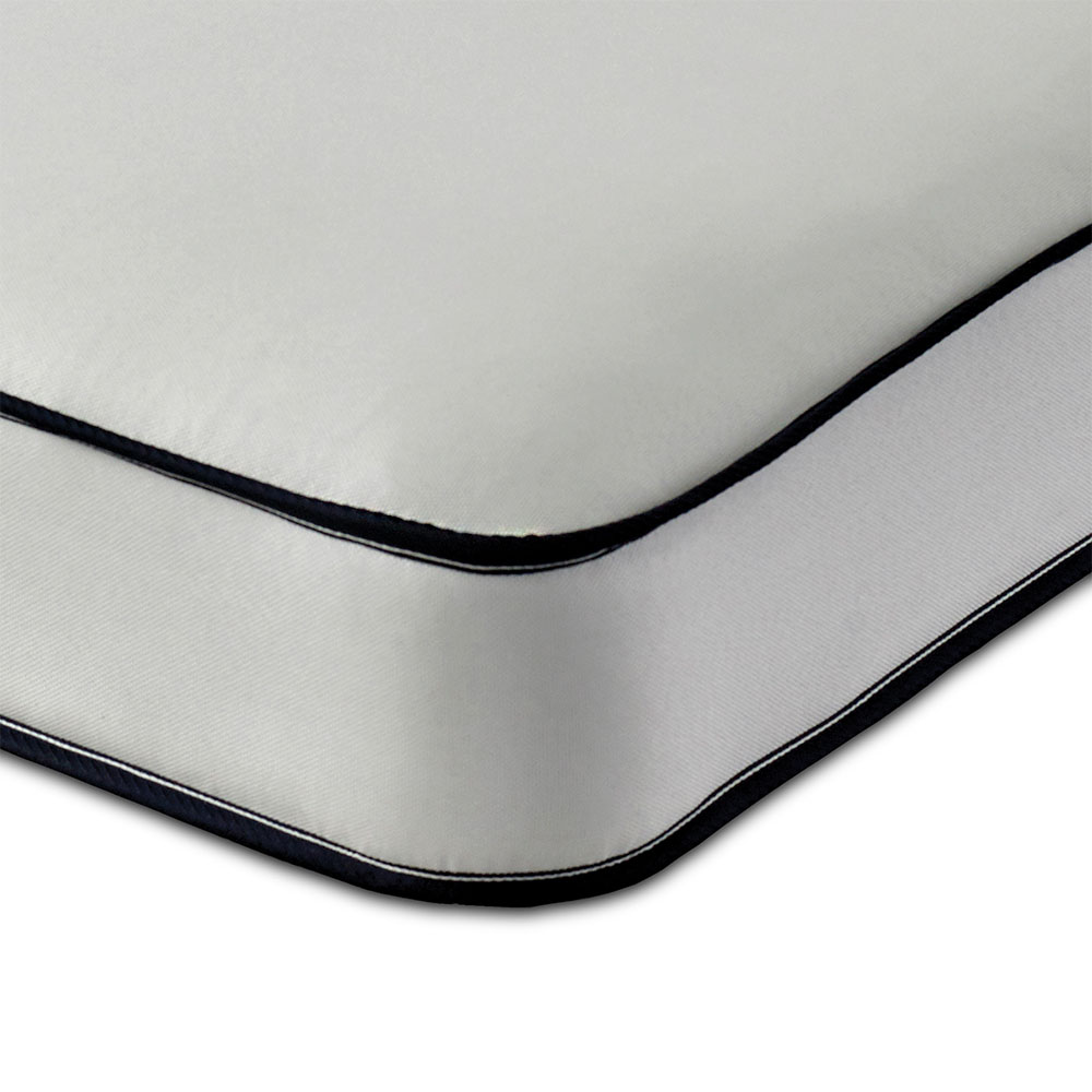 Extreme Comfort European Single Blue and White Flat Top Open Coil Spring Mattress Image 3
