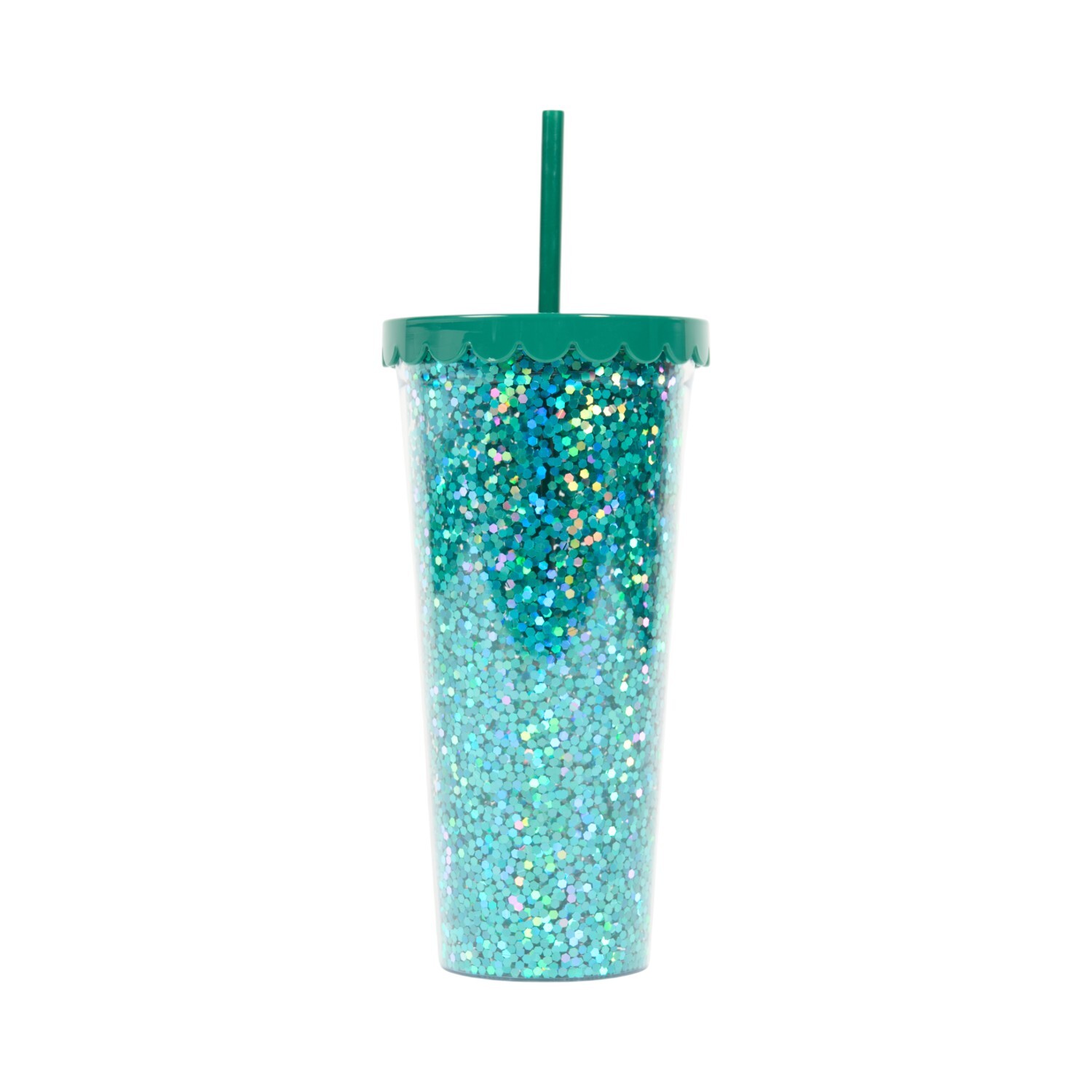 Glitter Tumbler with Straw Image 3