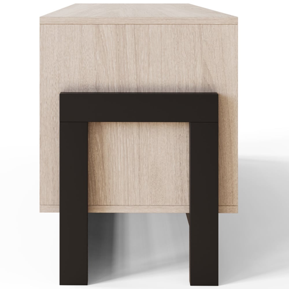 GFW Taite 2 Door 2 Shelf Oak TV Unit Image 5