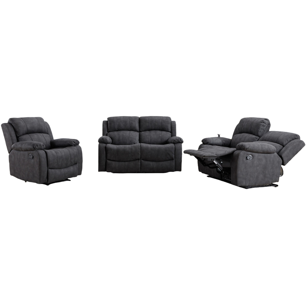 Furniture One 5 Seater Manual Recliner Sofa Set Image 2