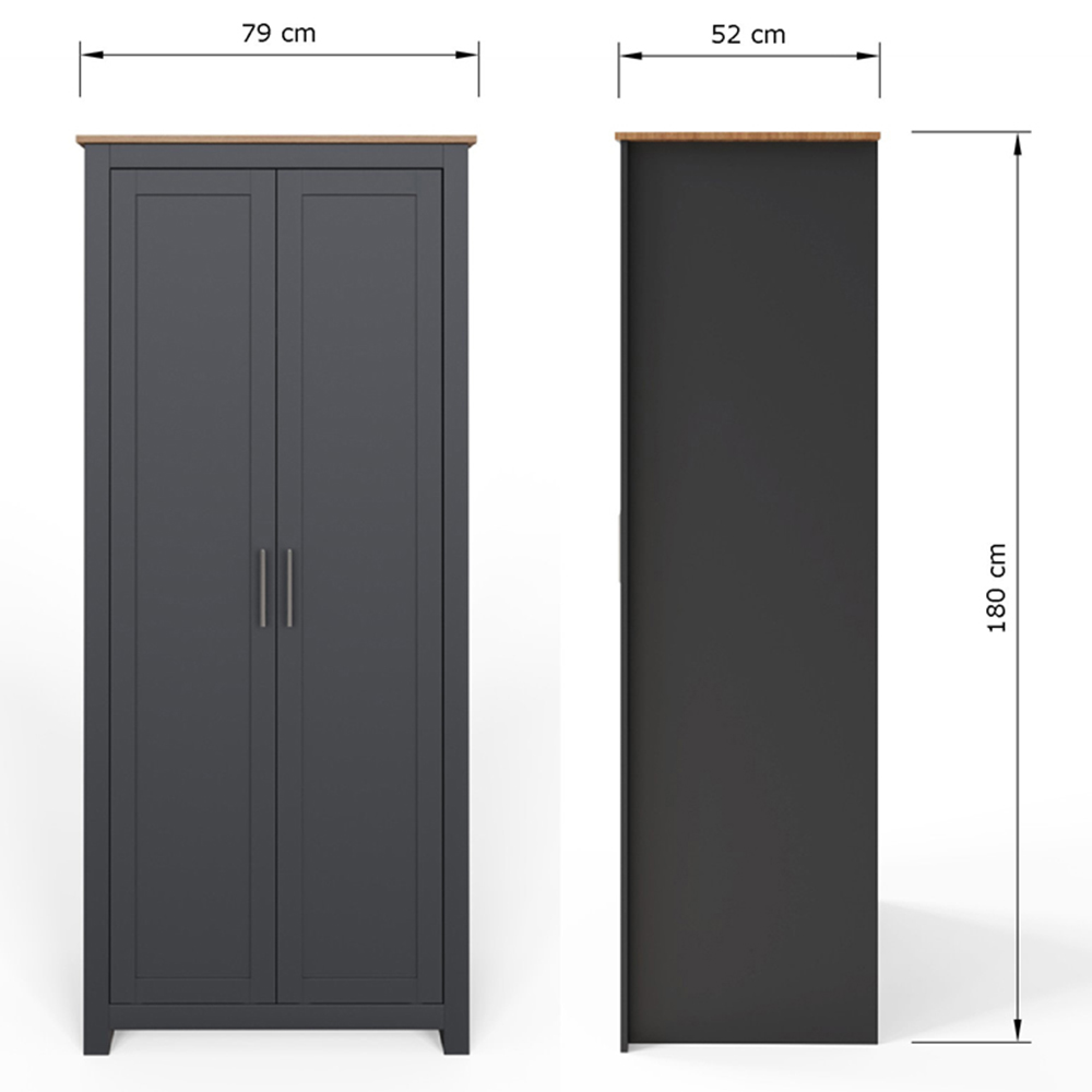 GFW Lancaster Slate Blue 3 Piece Bedroom Furniture Set Image 8