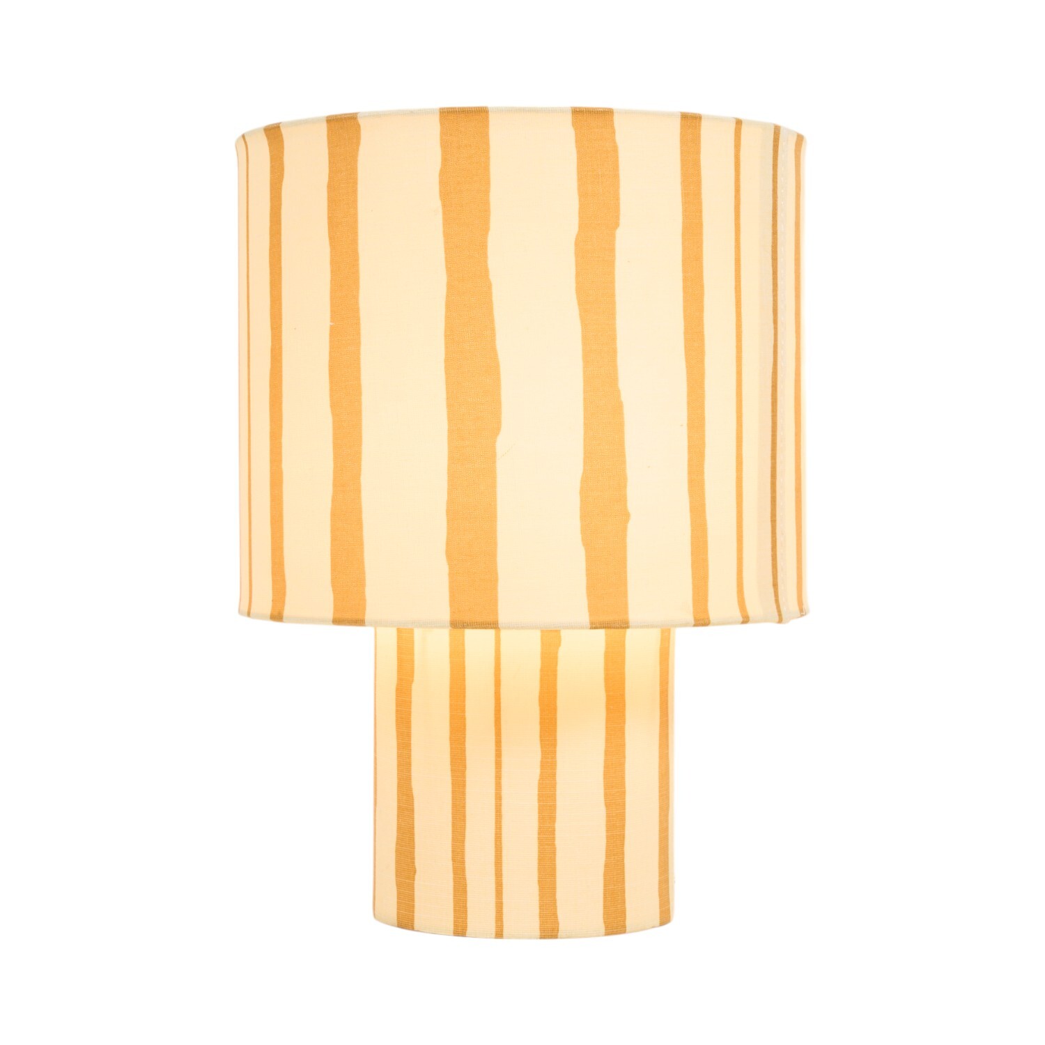 Yellow Stripe Table Lamp Yellow Image 2