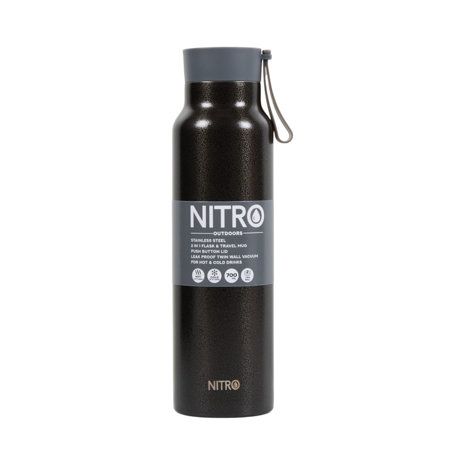 Nitro Stainless Steel Leakproof Bottle with Handle Image 3