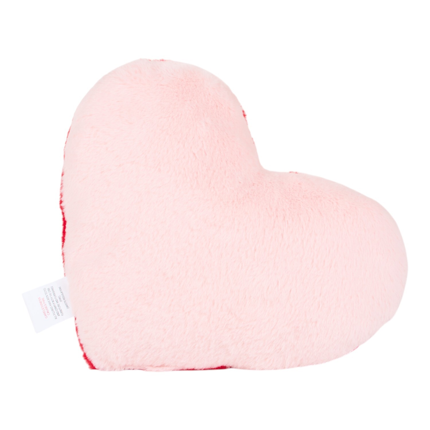 Reversible Faux Fur Love Heart Cushion Image 4