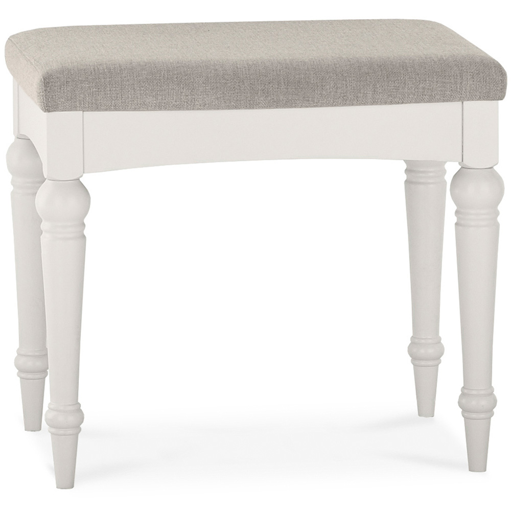 Bentley Designs Montreux Pebble Grey Fabric Stool Image 2