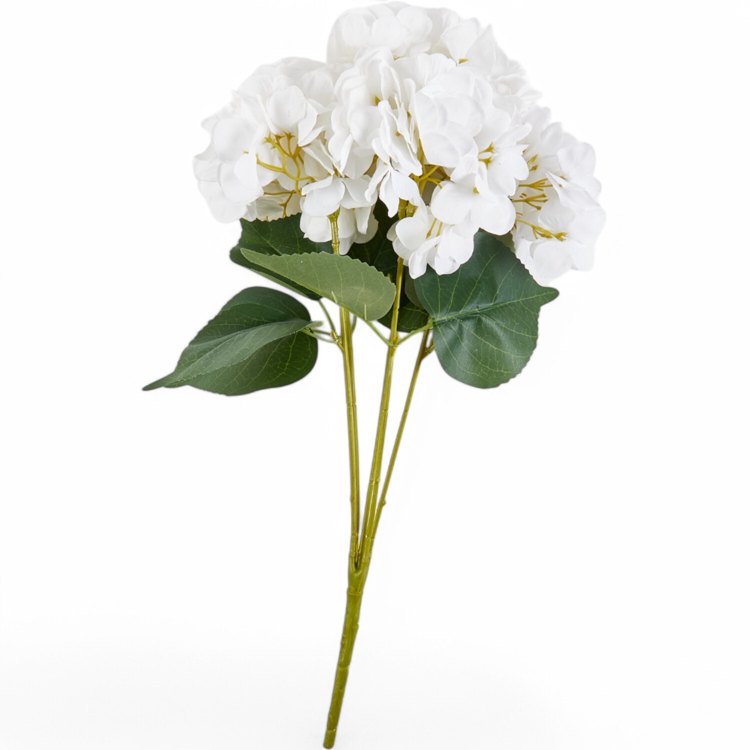 Faux Hydrangea Bouquet  - White or Cream Image 3