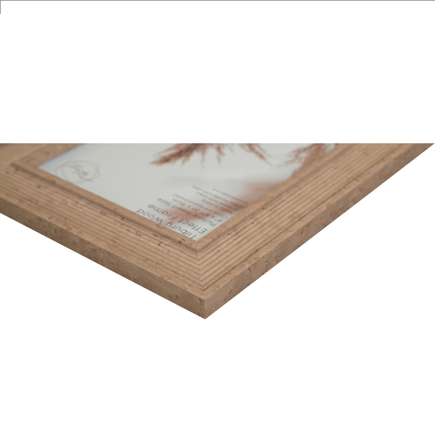 Tilbury Wood Effect Frame - Brown / 8x6in Image 3