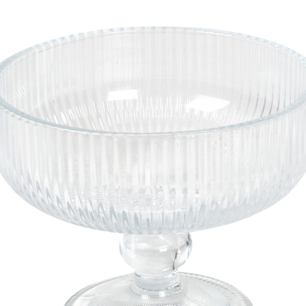 Ribbed Coupe Glass - Clear Image 2