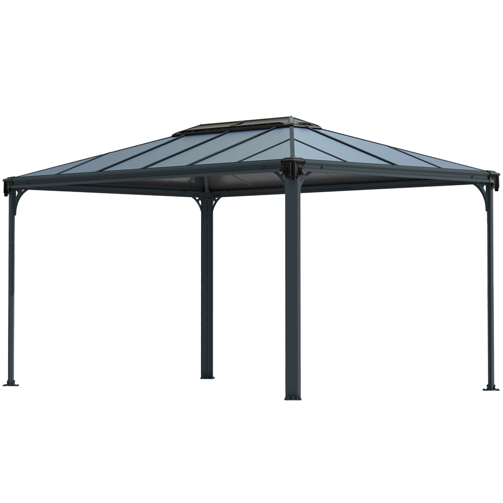 Palram Canopia Martinique 2.74 x 2.95m Grey Garden Gazebo Image 2