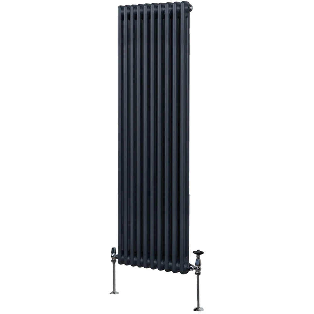 Monster Shop 5300 BTU Anthracite Grey Traditional 2 Column Radiator 1800 x 472mm Image 3
