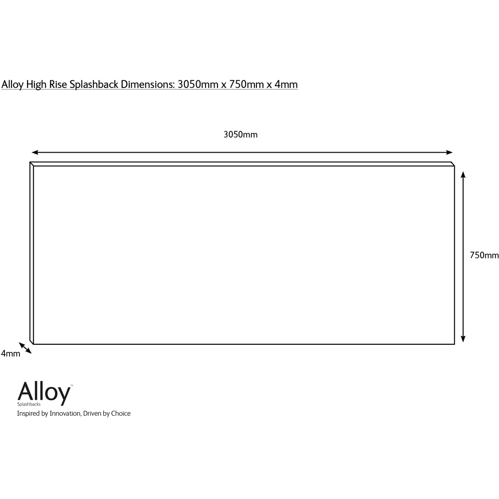 Alloy Brooklyn Concrete Effect Kitchen Splashback 3000 x 750 x 4mm Image 8