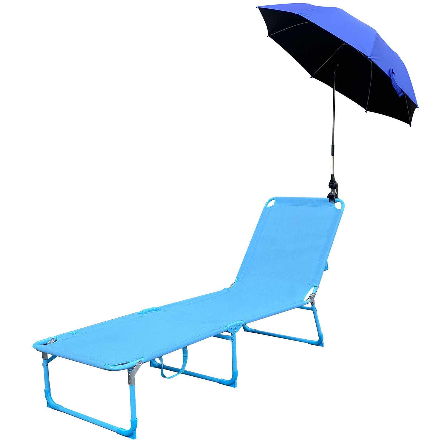 Outdoor Essentials Blue Universal Parasol with Clamp 1m Image 3