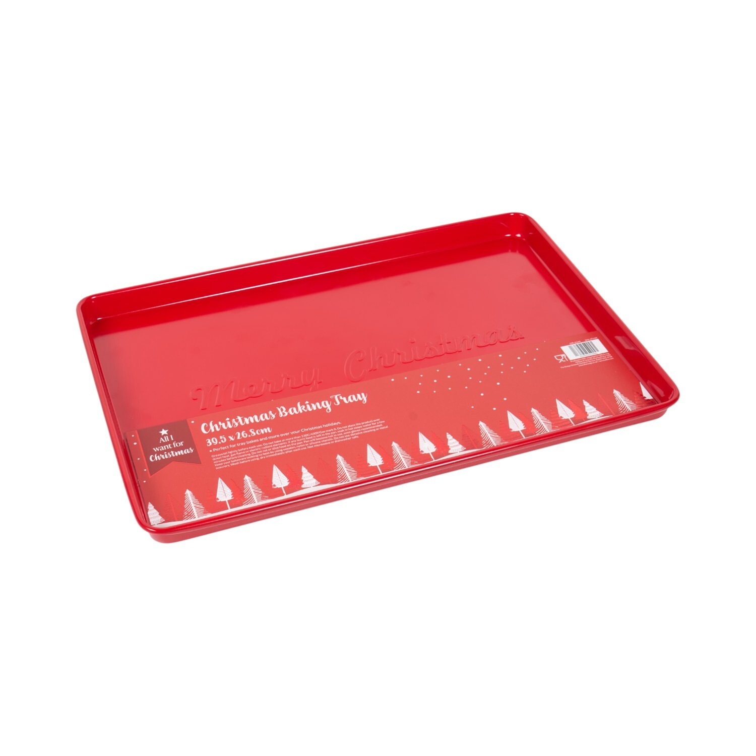 Christmas Baking Tray Red Image 2