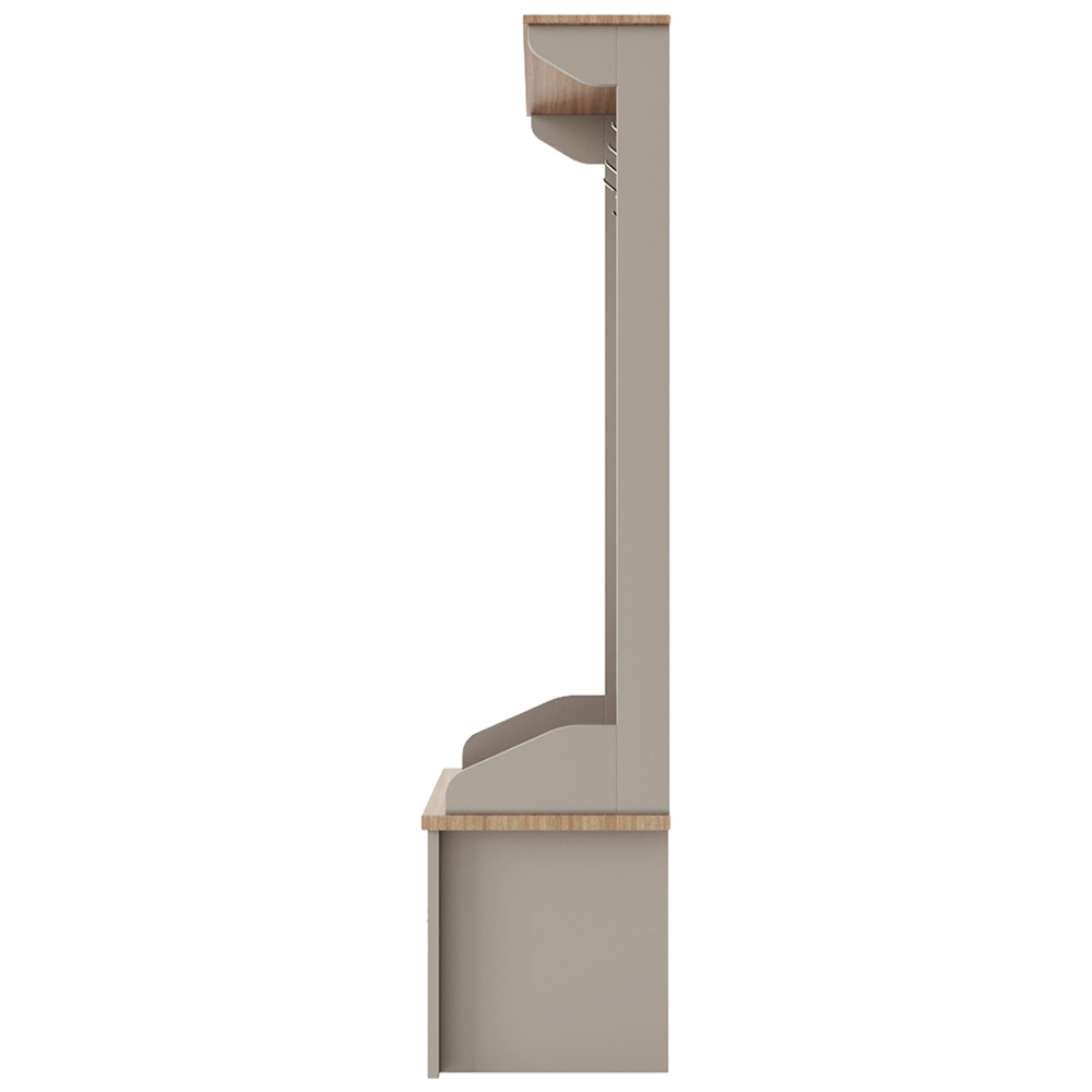 GFW Lancaster Single Drawer Grey Hallway Storage Unit with Hooks Image 6