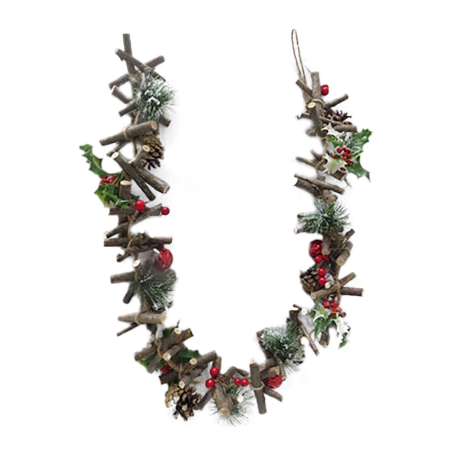 A Christmas Tale Traditional Driftwood LED Garland Image 2