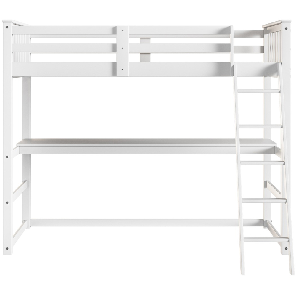 Flair Jules White High Sleeper with Desk Image 3