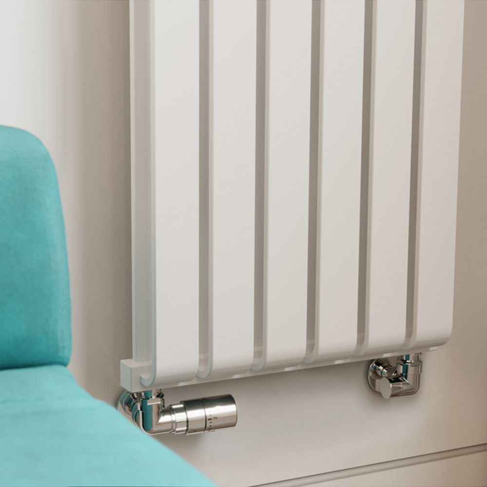Terma Warp Room 3870 BTU Matt White Radiator 1800 x 395mm Image 6