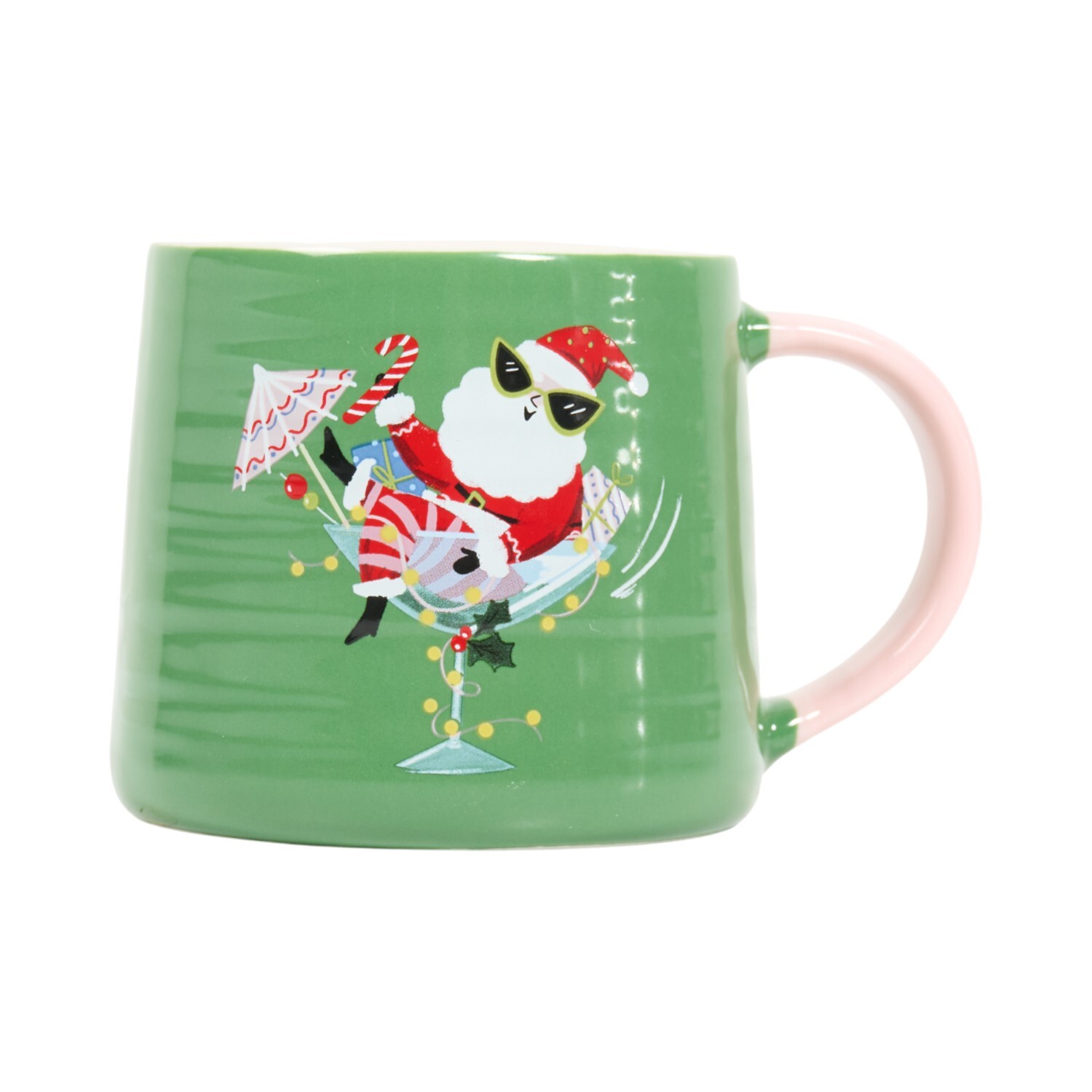 Santa Dinosaur or Cocktail Mug Image 2