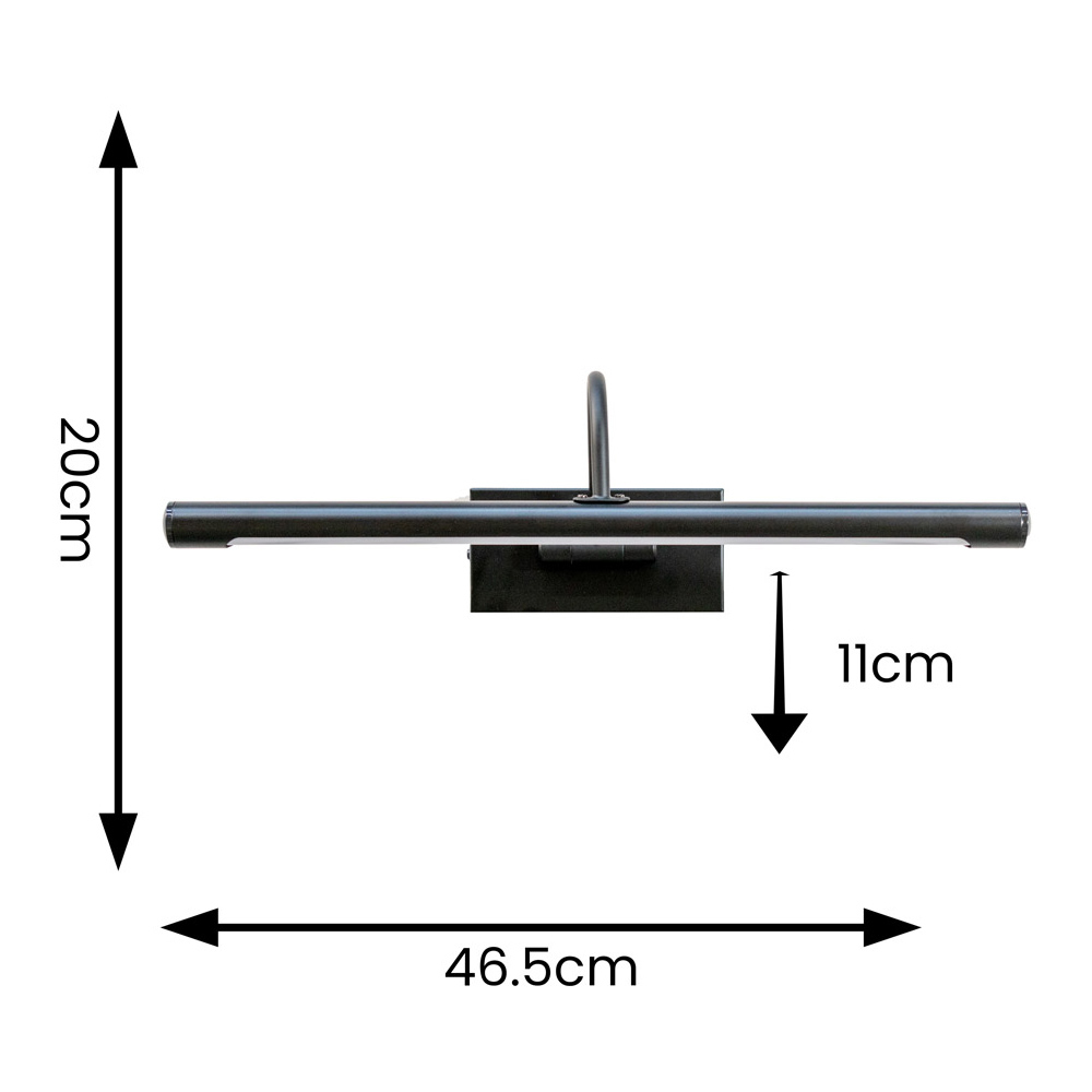 ValueLights Alana Matte Black LED Wall Light Image 4