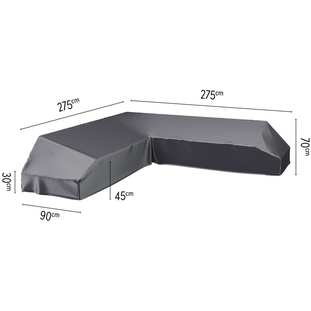 Platinum AeroCover Trapezee L Shaped Outdoor Sofa Platform Cover 70 x 275cm Image 6