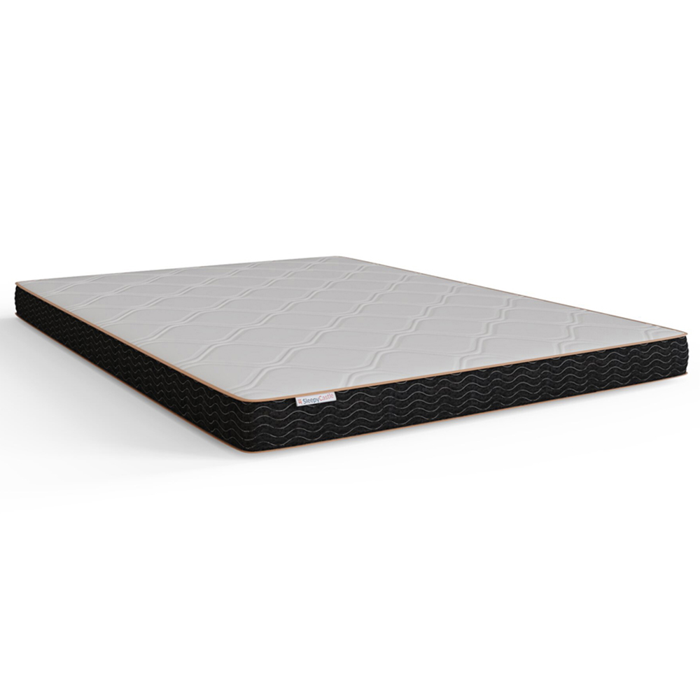 GFW Small Double Grey Faux Leather End Lift Ottoman Bed with Bonnell Mattress Image 2