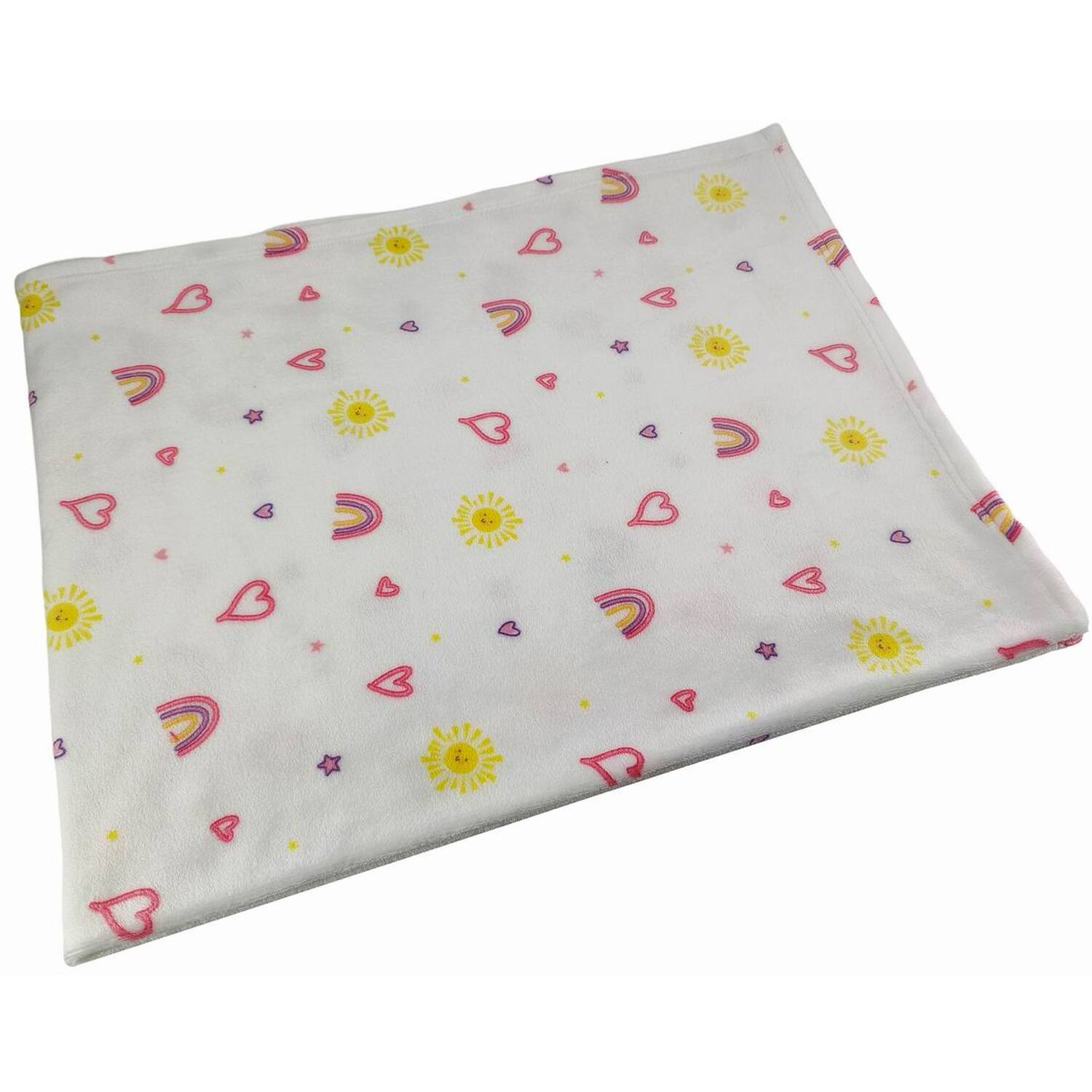 Sunny Days Fleece Throw White Image 2