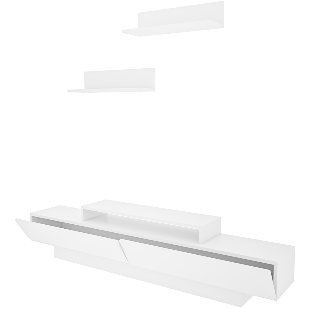 Decorotika Lusi 2 Door White TV Unit Image 4
