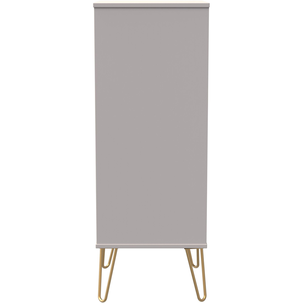 Crowndale Cube 5 Drawer Matt Kashmir Narrow Chest of Drawers Ready Assembled Image 4