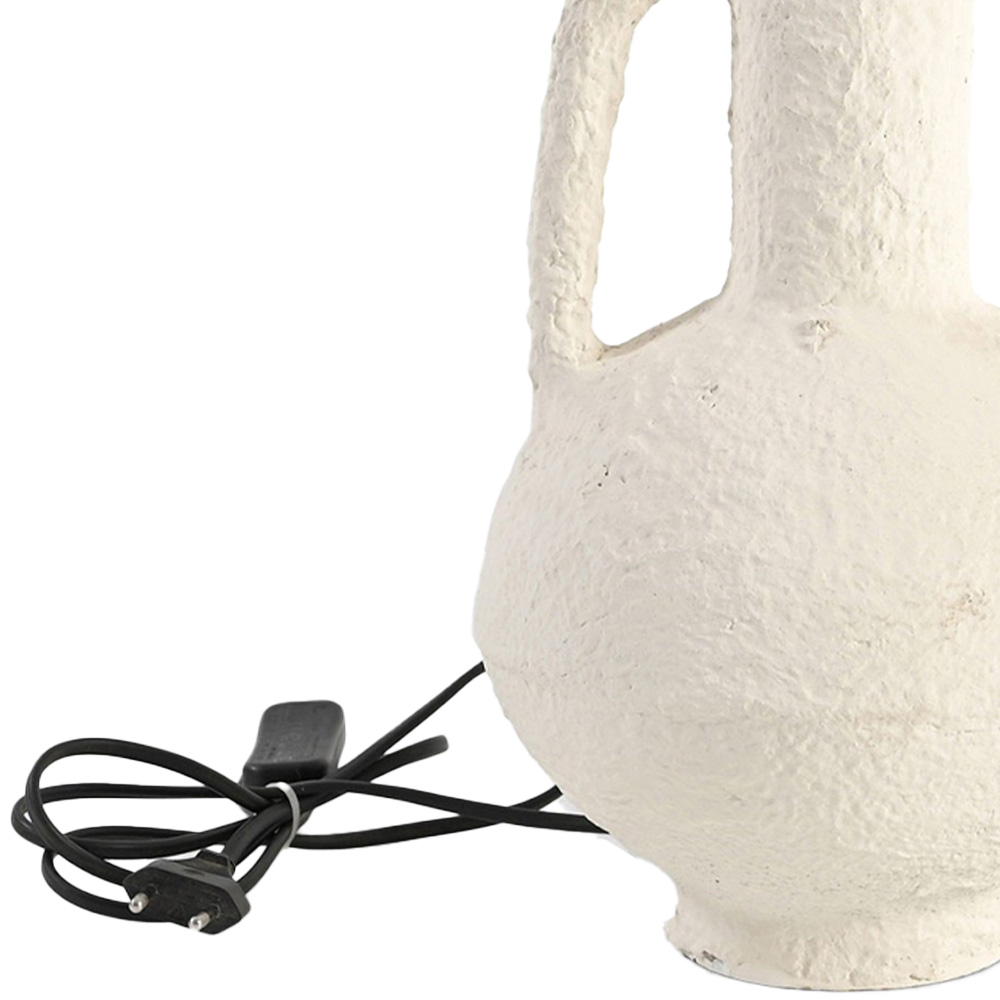 IH Design Paper Mache Sculptural Table Lamp Base with Open Arms Image 3