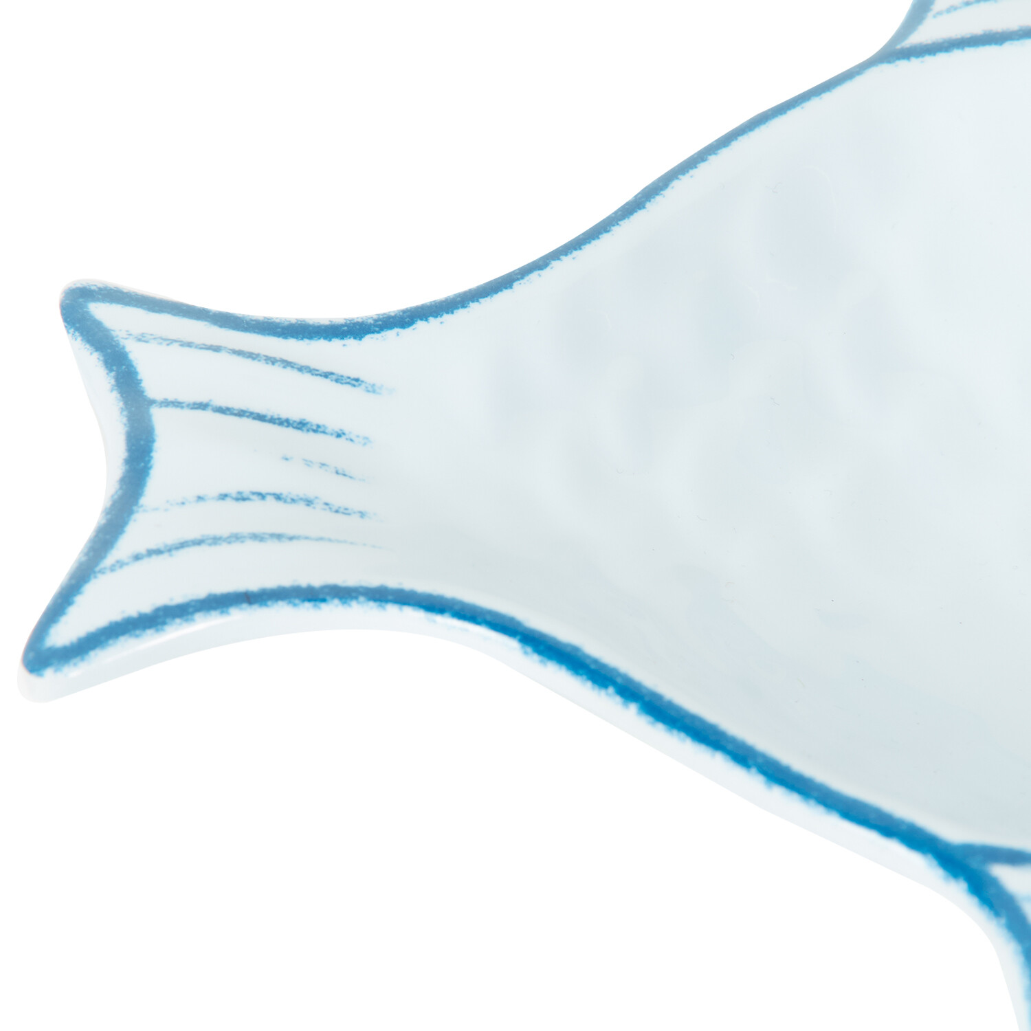 Neptune Melamine 4 in 1 Fish Plate - White Image 4