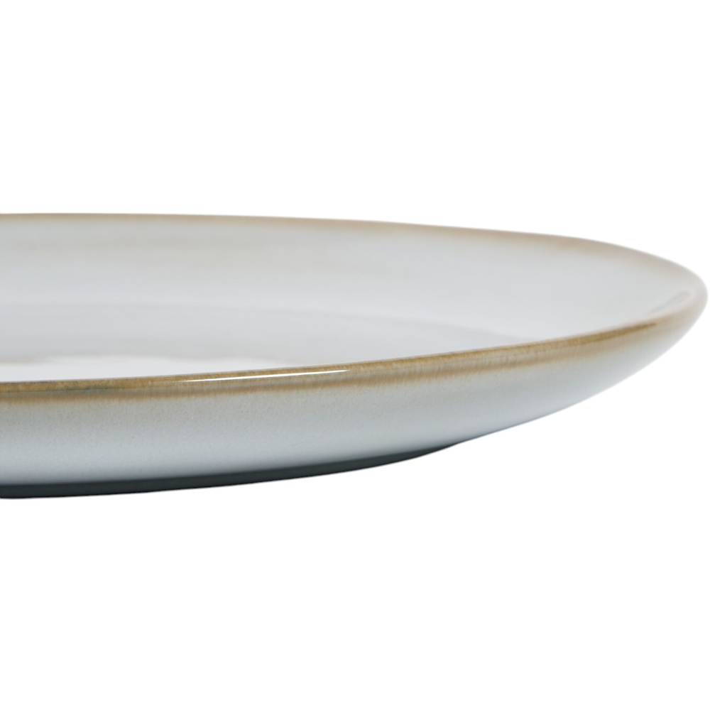 Ayano Reactive Glaze Plate - White / Dinner Plate Image 2