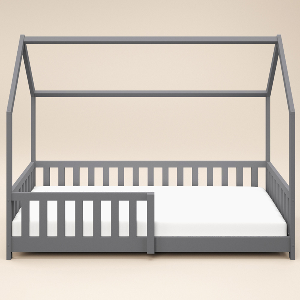 Flair Explorer Single Grey Playhouse Bed Frame with Rails Image 3