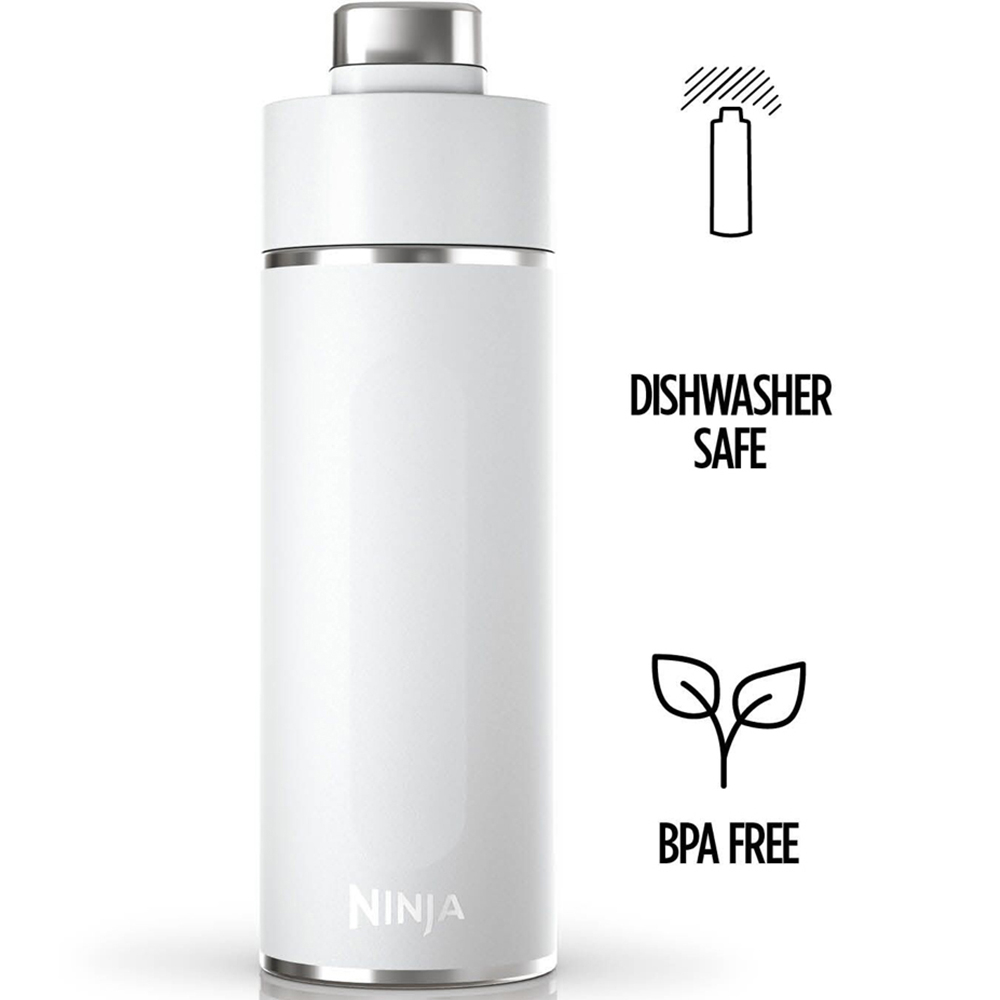 Ninja Thirsti White Travel Bottle 530ml Image 8