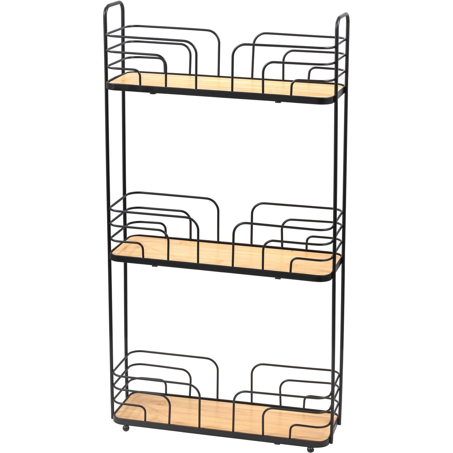 3 Tier Bamboo Narrow Storage Caddy Image